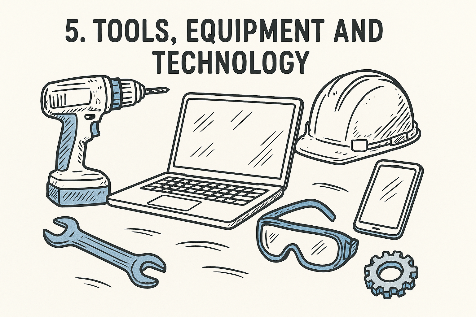 5. Tools, equipment and technology