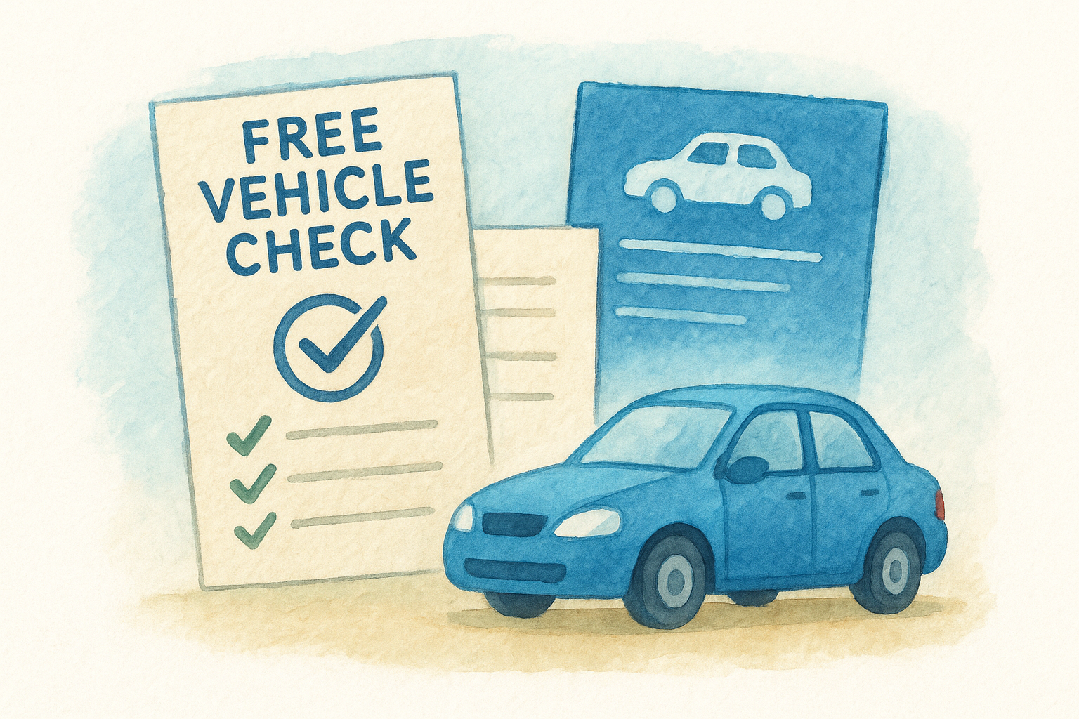 What information a free vehicle check actually shows