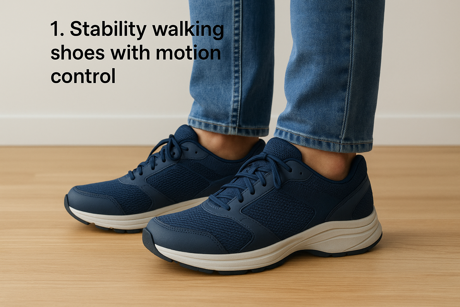 1. Stability walking shoes with motion control