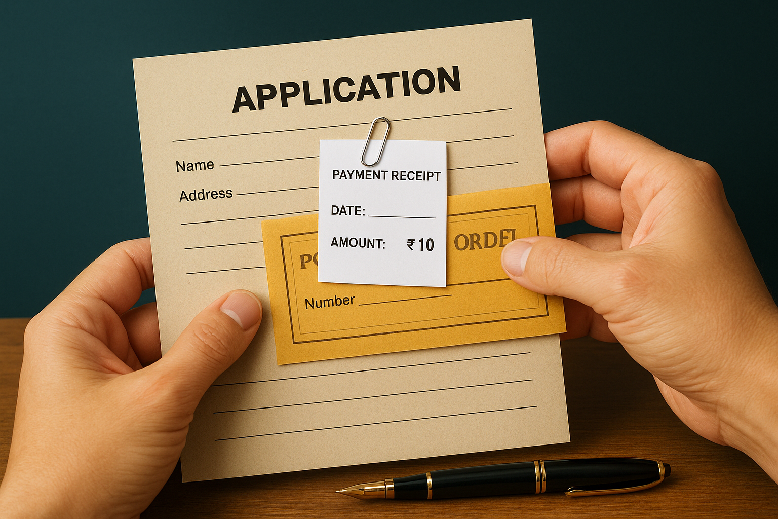 Step 3. Attach the application fee and proof of payment