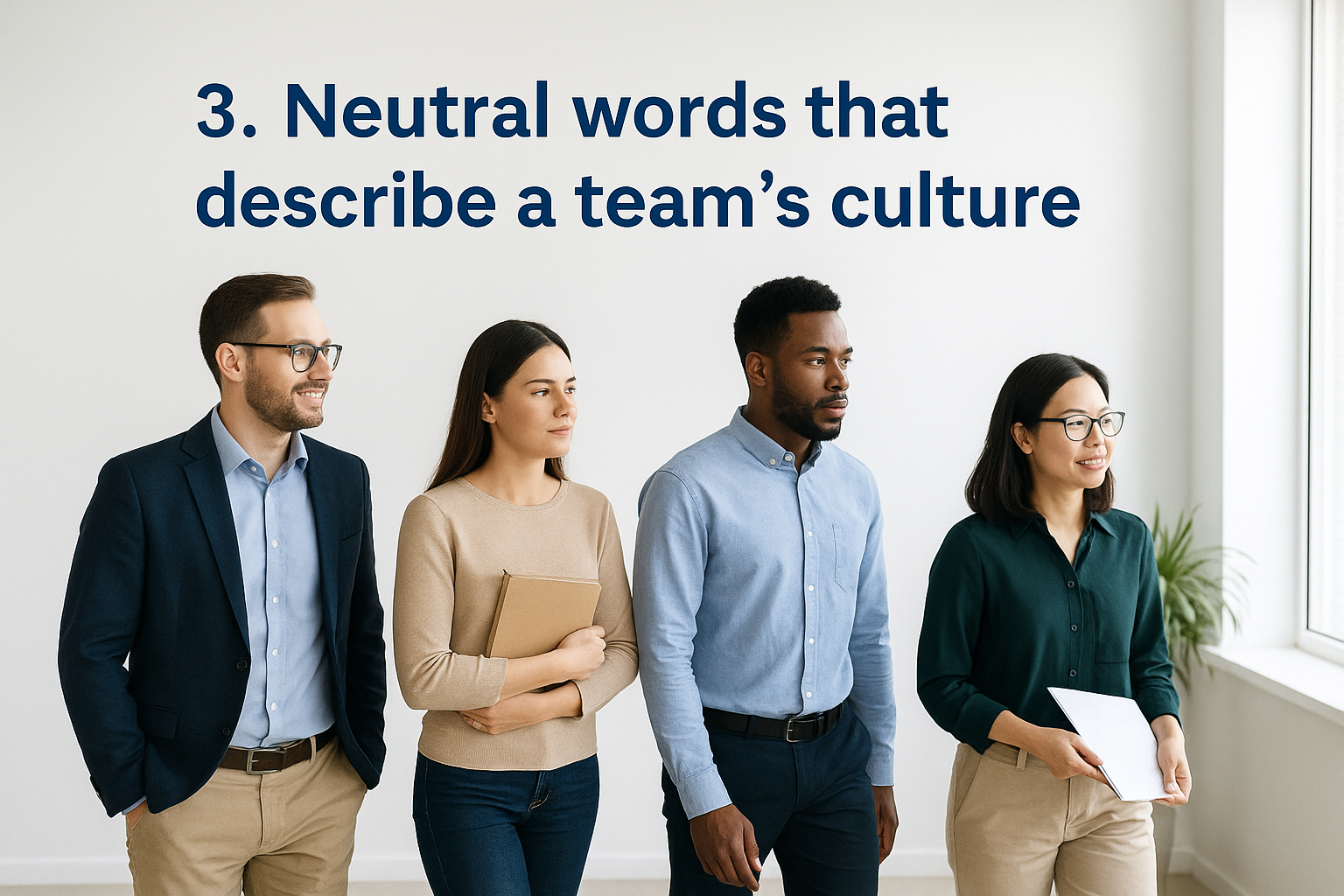 3. Neutral words that describe a team's culture