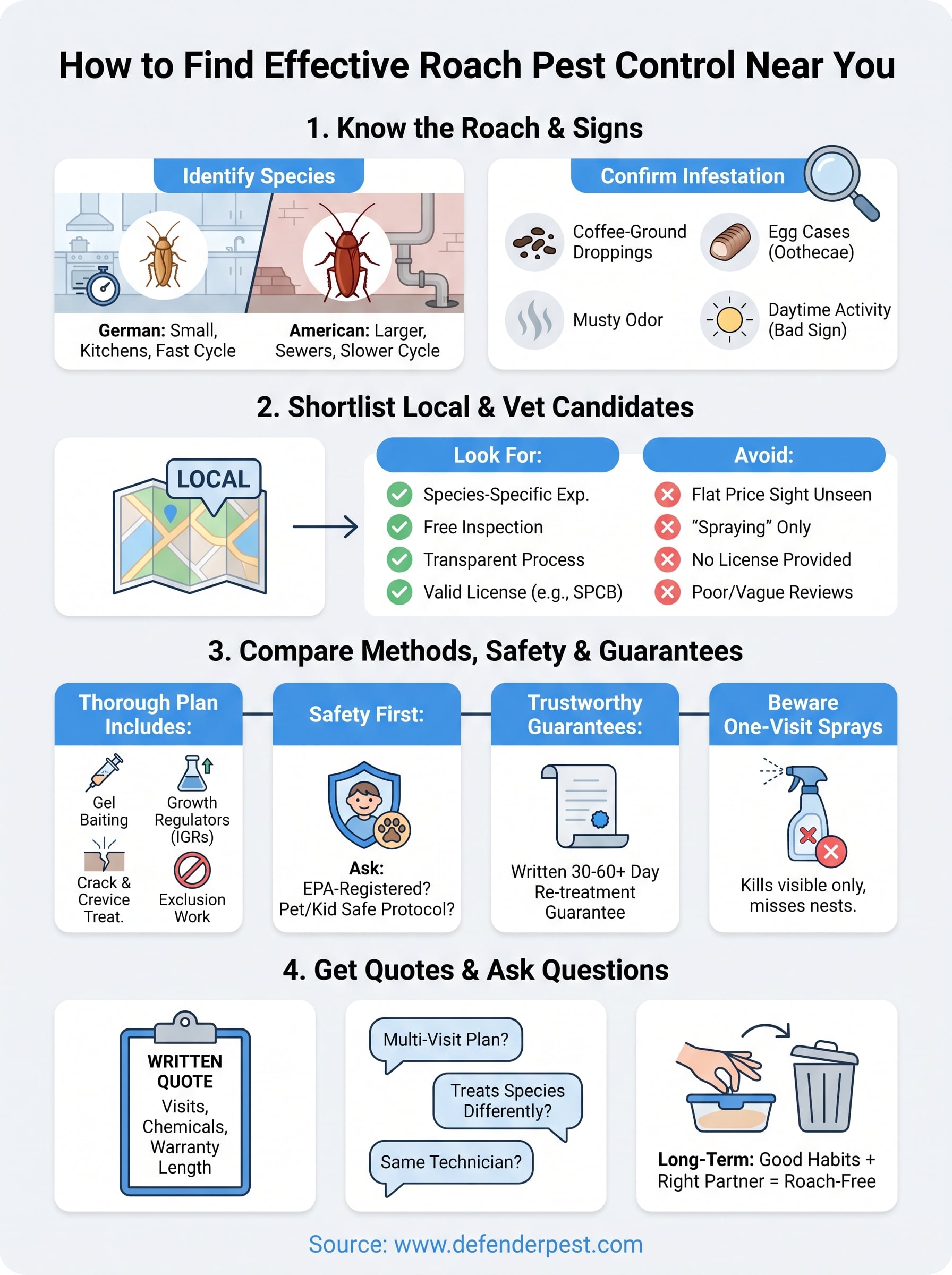 pest control near me for roaches infographic
