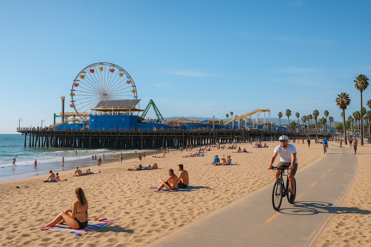 4. Spend the day at Santa Monica and Venice beaches