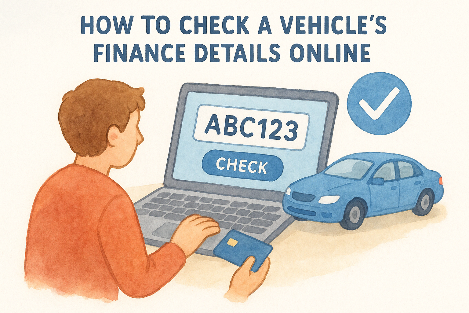 How to check a vehicle's finance details online