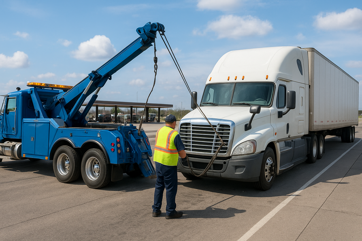 Semi Towing Service near Me: Detroit's Top Heavy-Duty Picks 5. Highway and truck stop emergency towing crews