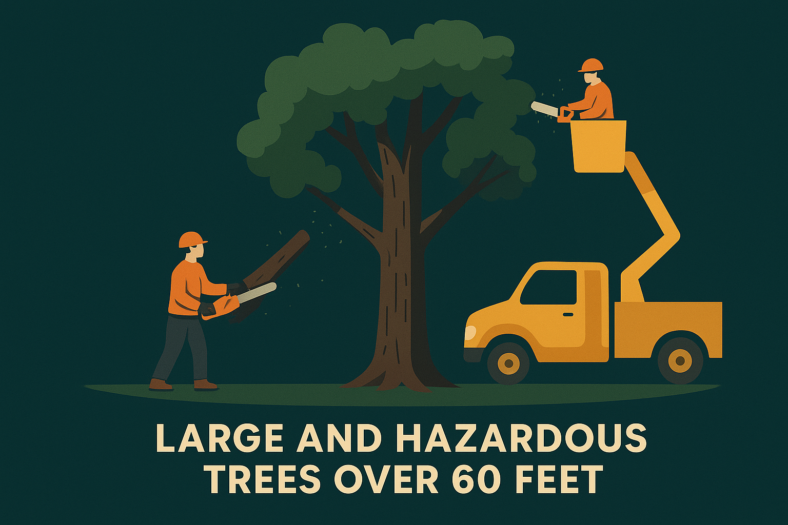 Large and hazardous trees over 60 feet