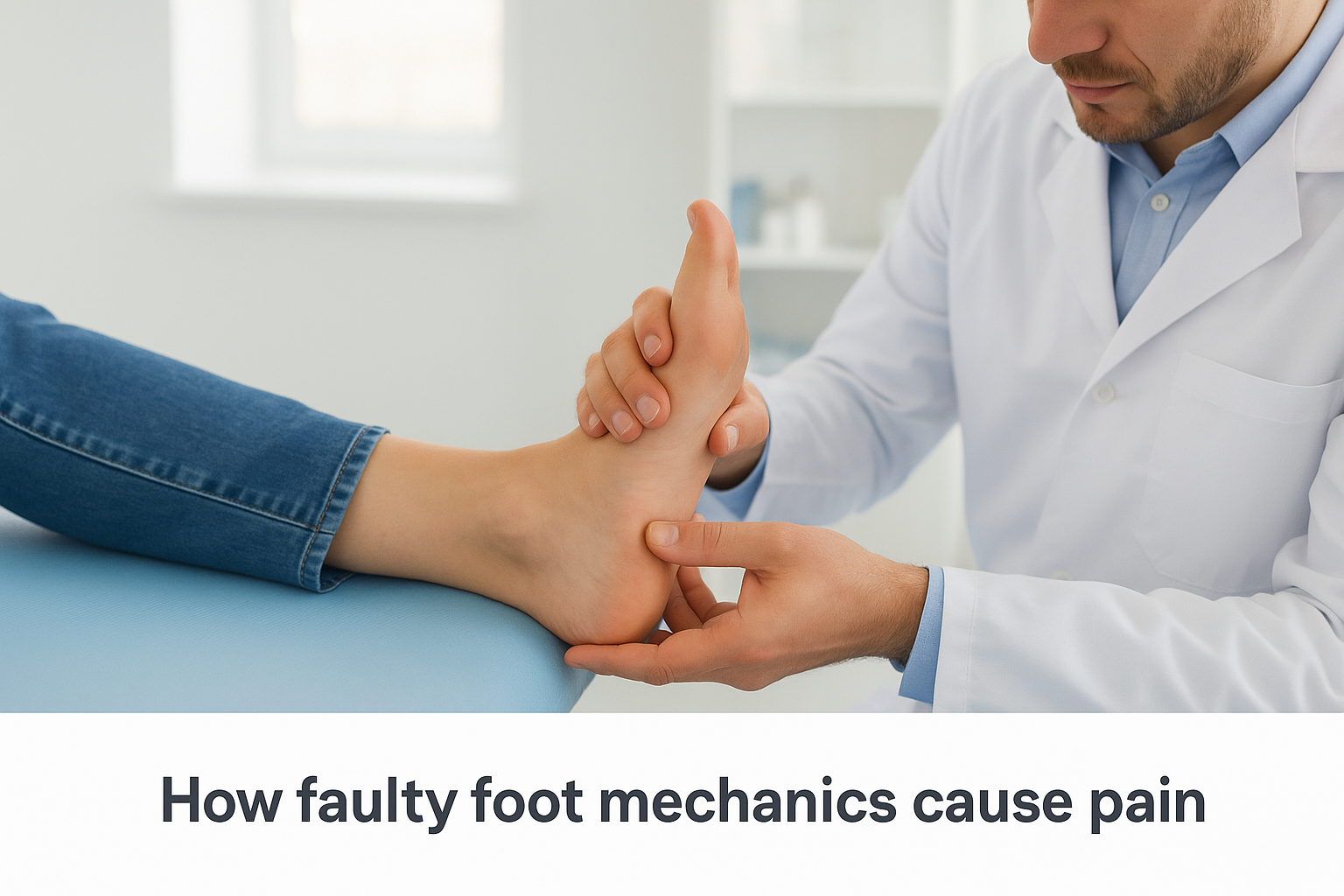 How faulty foot mechanics cause pain