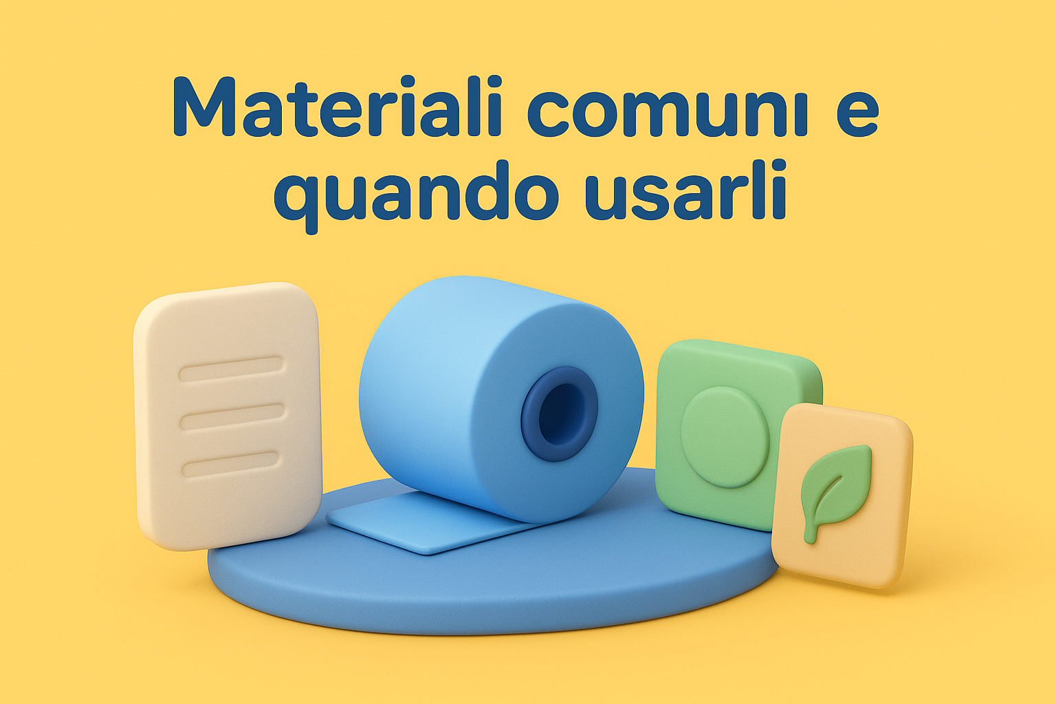 Materiali comuni e quando usarli