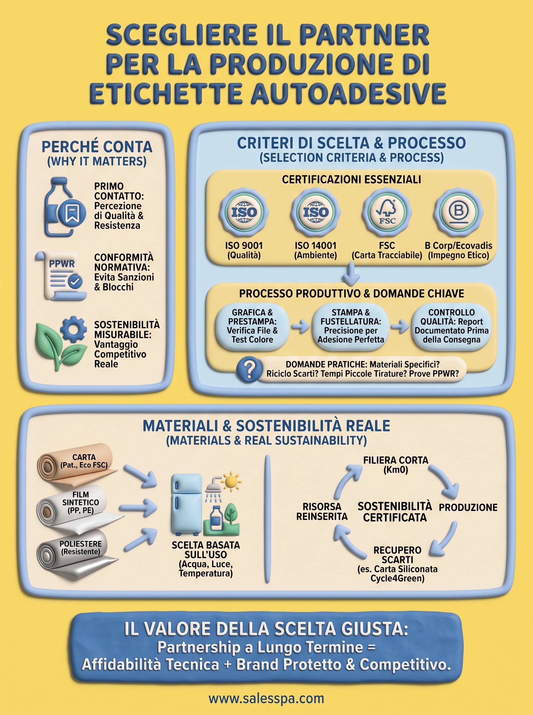 produzione etichette autoadesive infographic