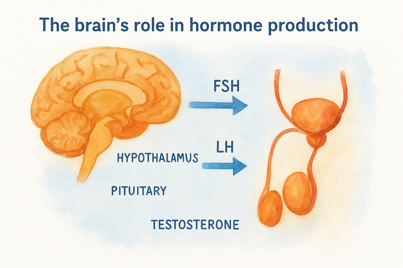 The brain's role in hormone production