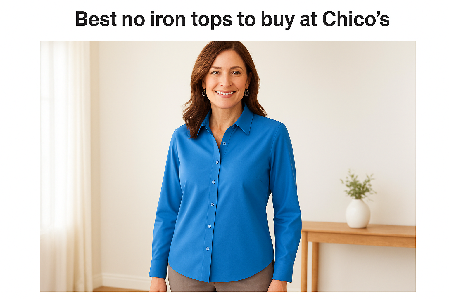 Best no iron tops to buy at Chico's