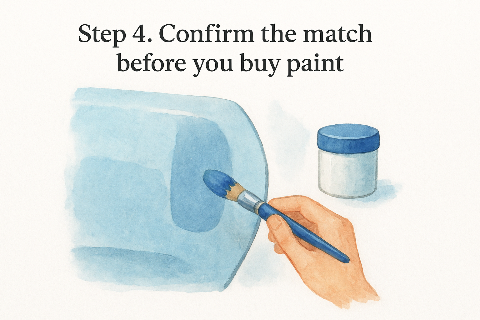 Step 4. Confirm the match before you buy paint