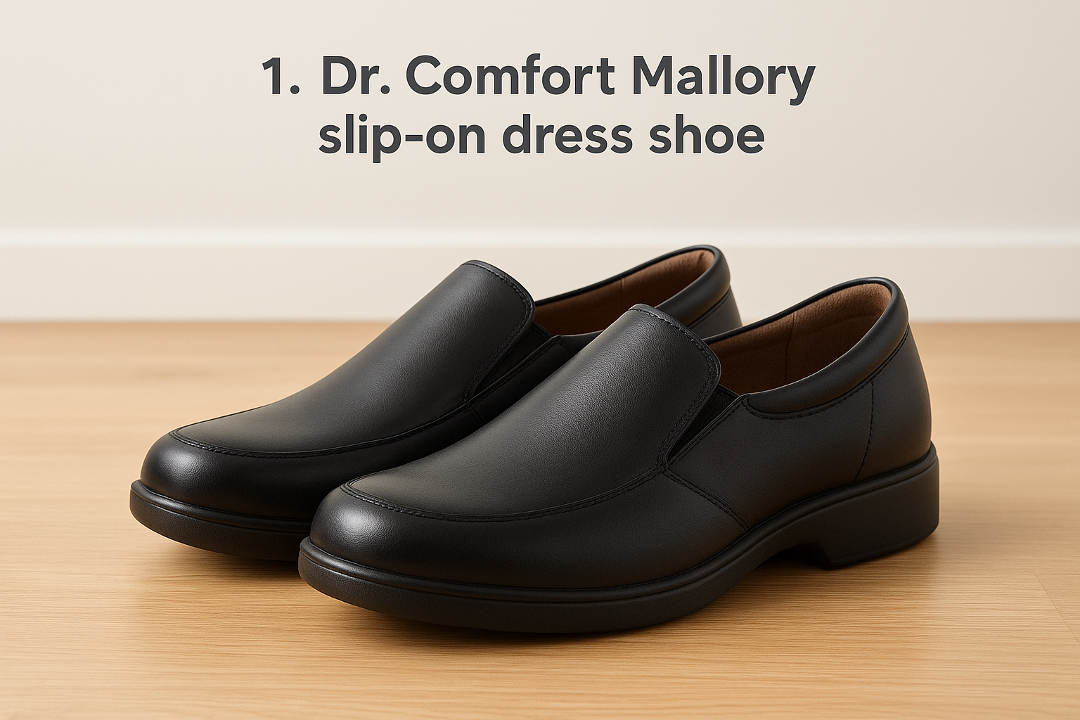 1. Dr. Comfort Mallory slip-on dress shoe