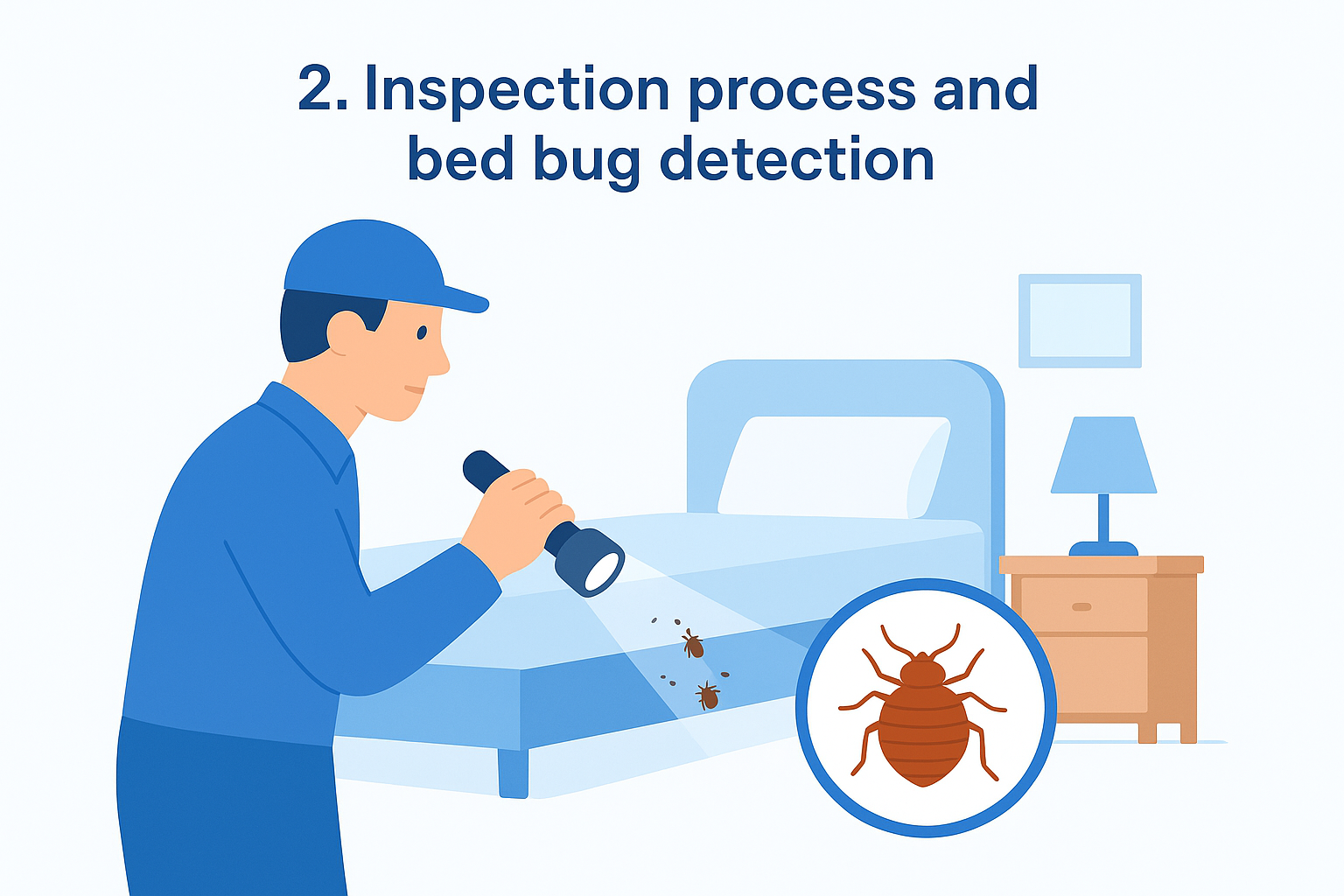 2. Inspection process and bed bug detection