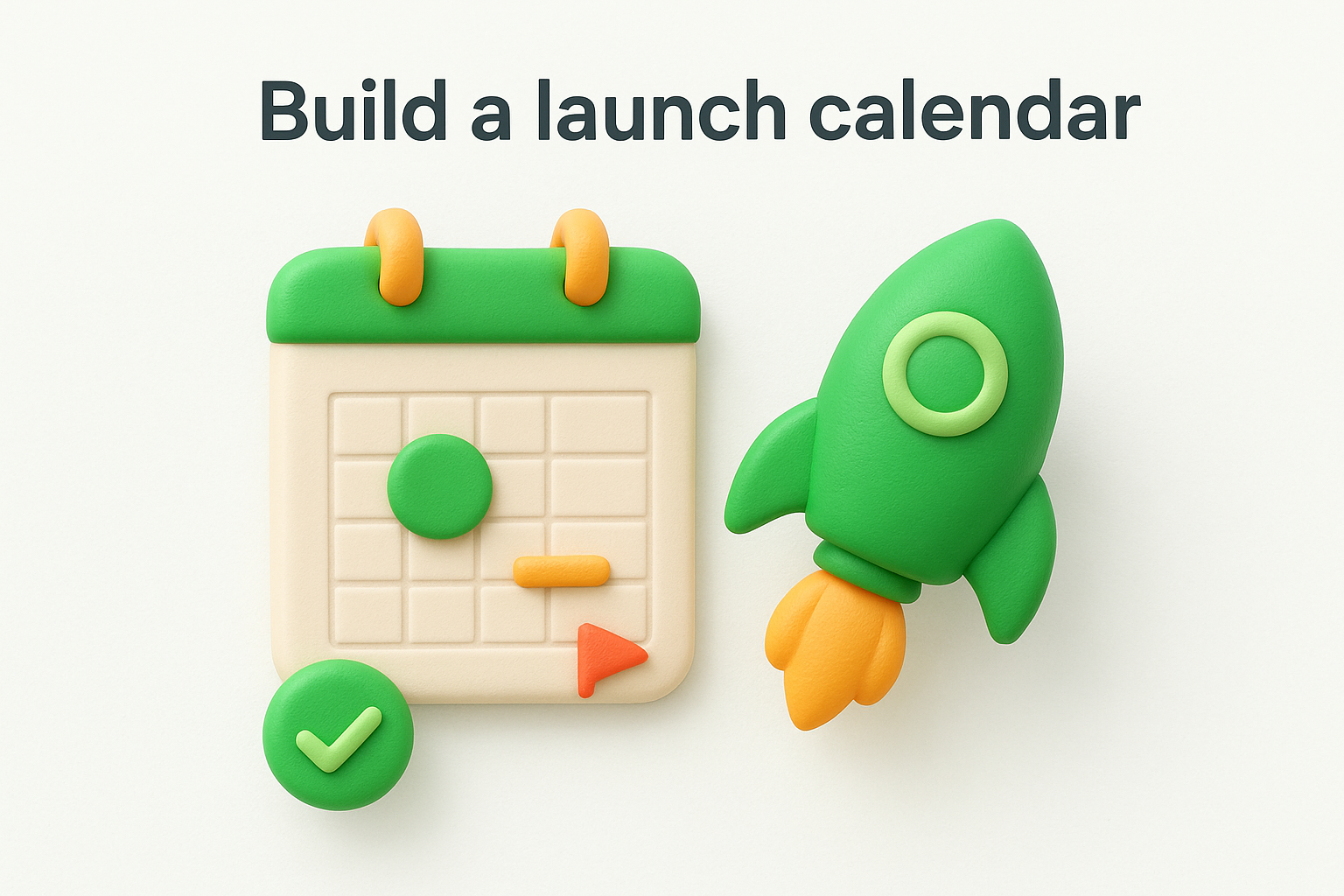 Build a launch calendar
