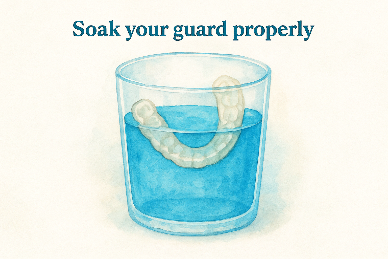 Soak your guard properly