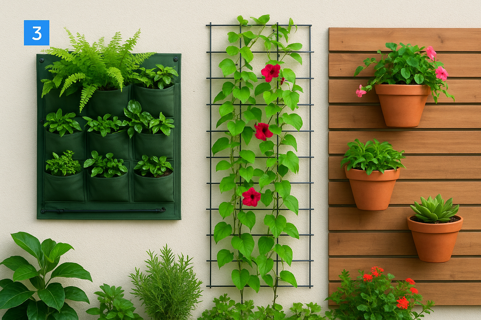 3. Grow upward with vertical gardens