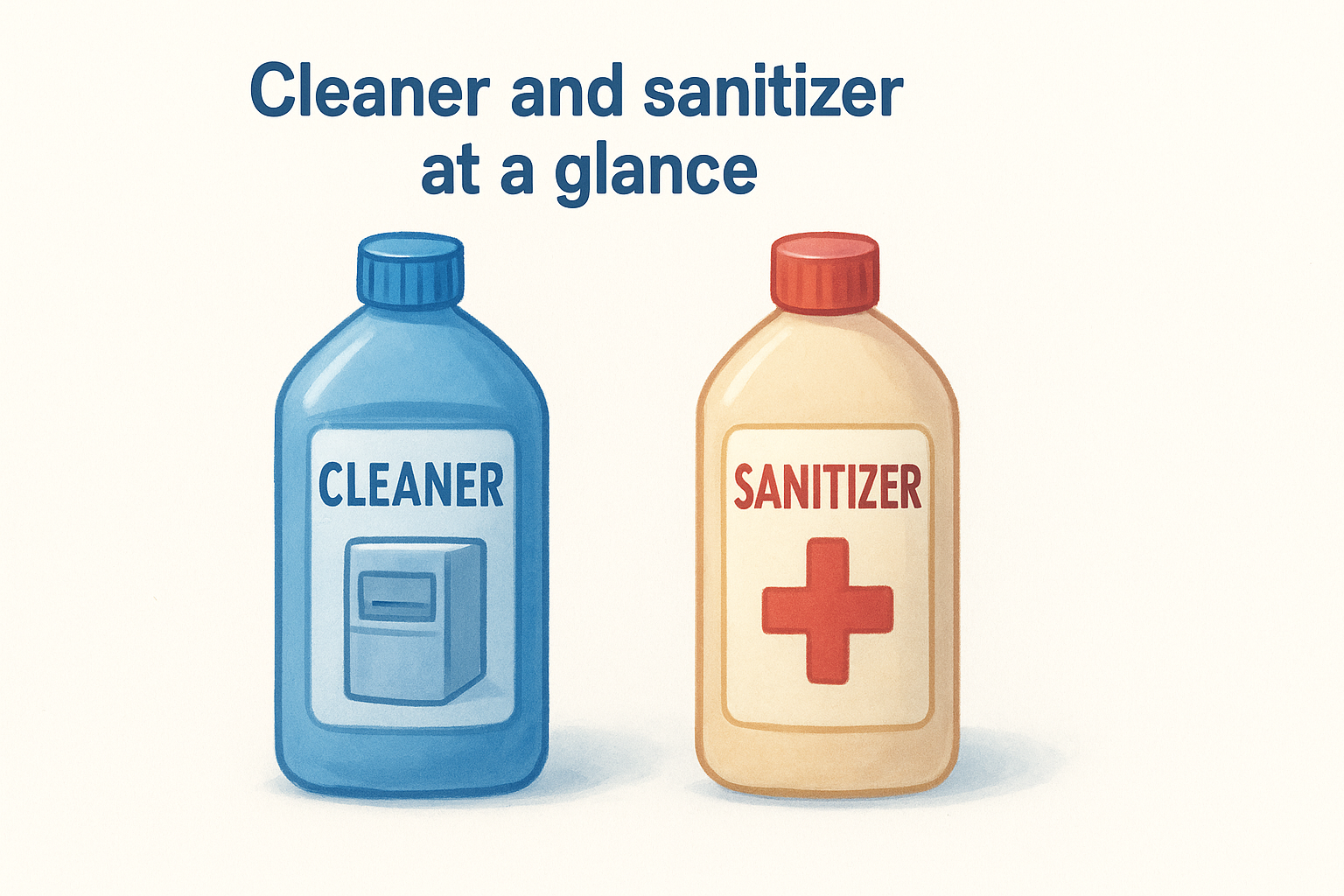 Cleaner and sanitizer at a glance