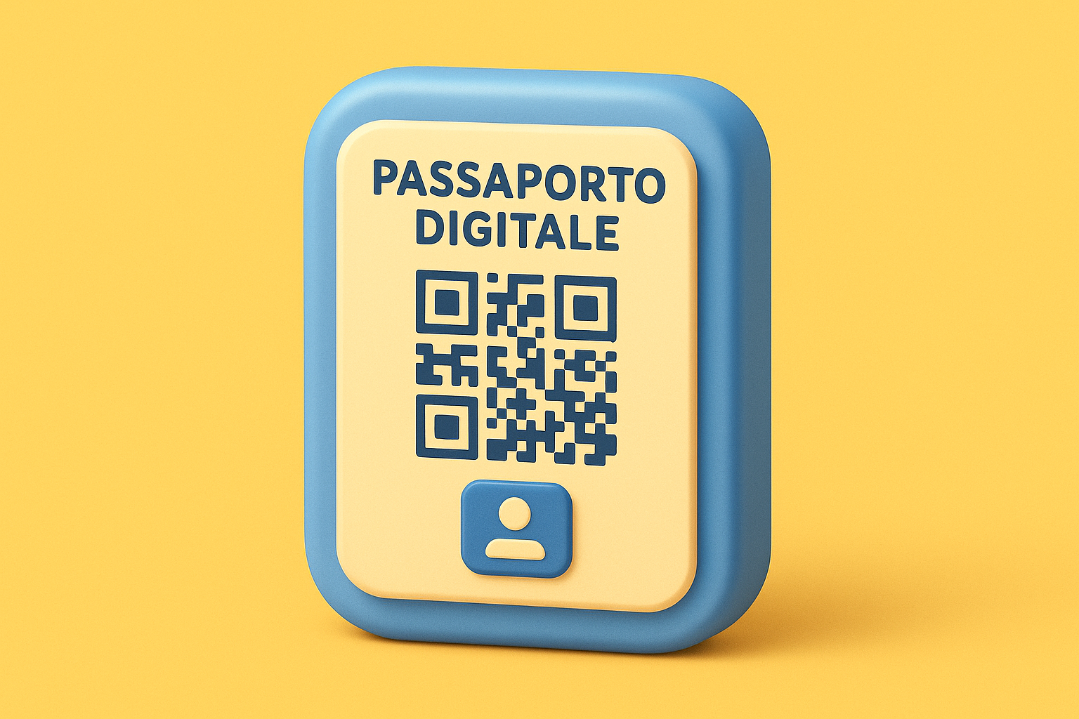 1. Passaporto digitale su etichetta adesiva con QR code