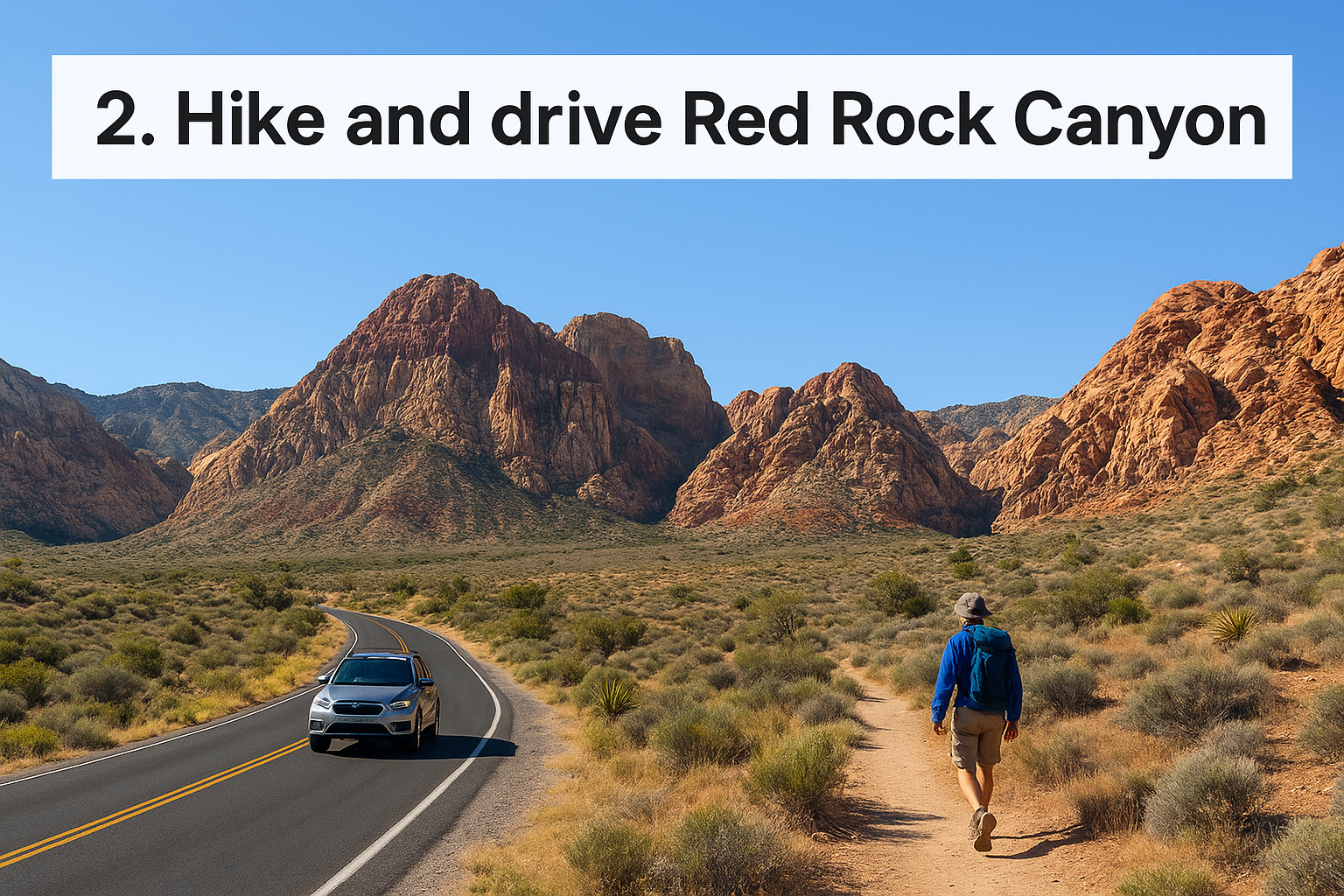 2. Hike and drive Red Rock Canyon