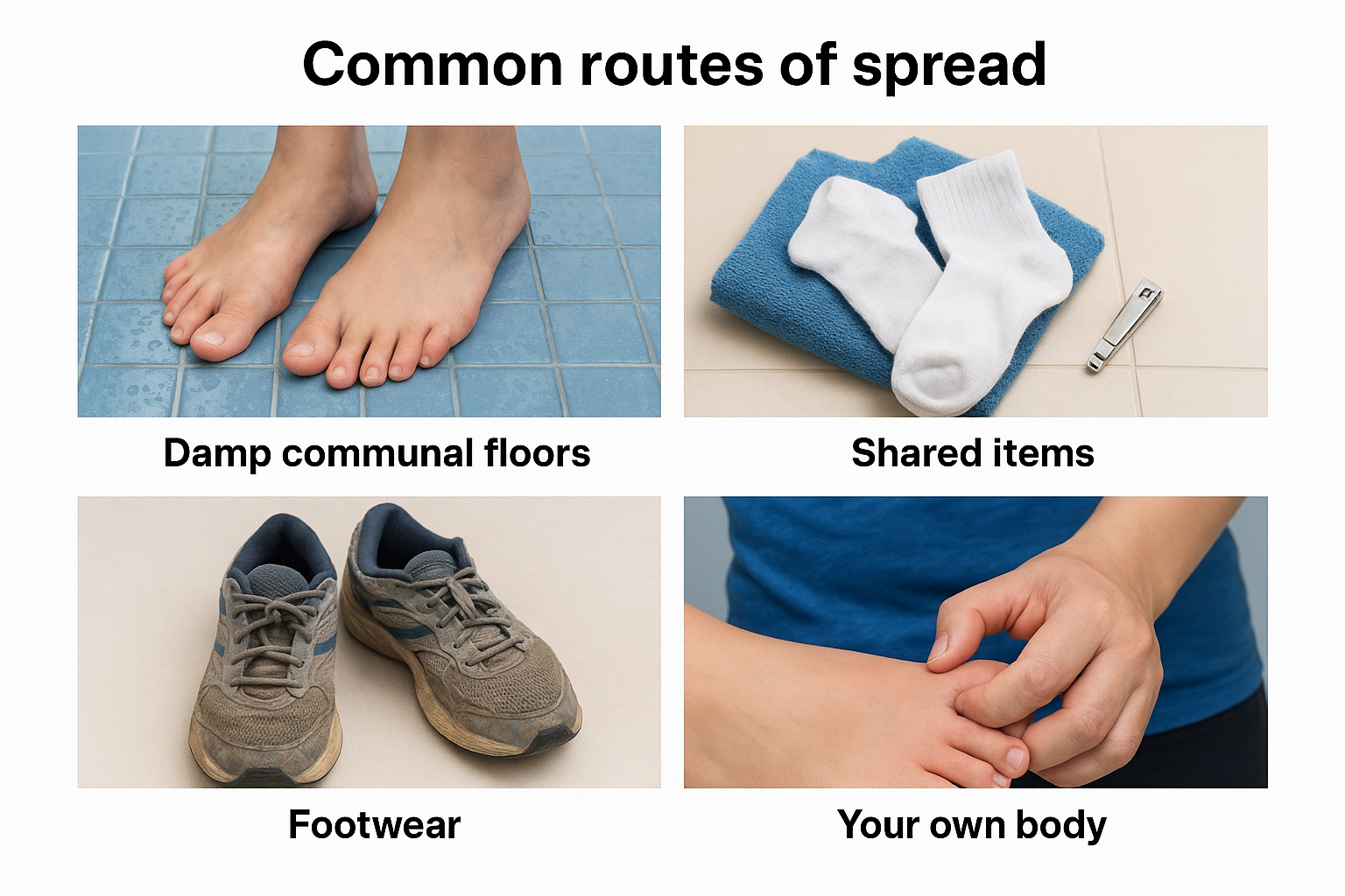 Common routes of spread