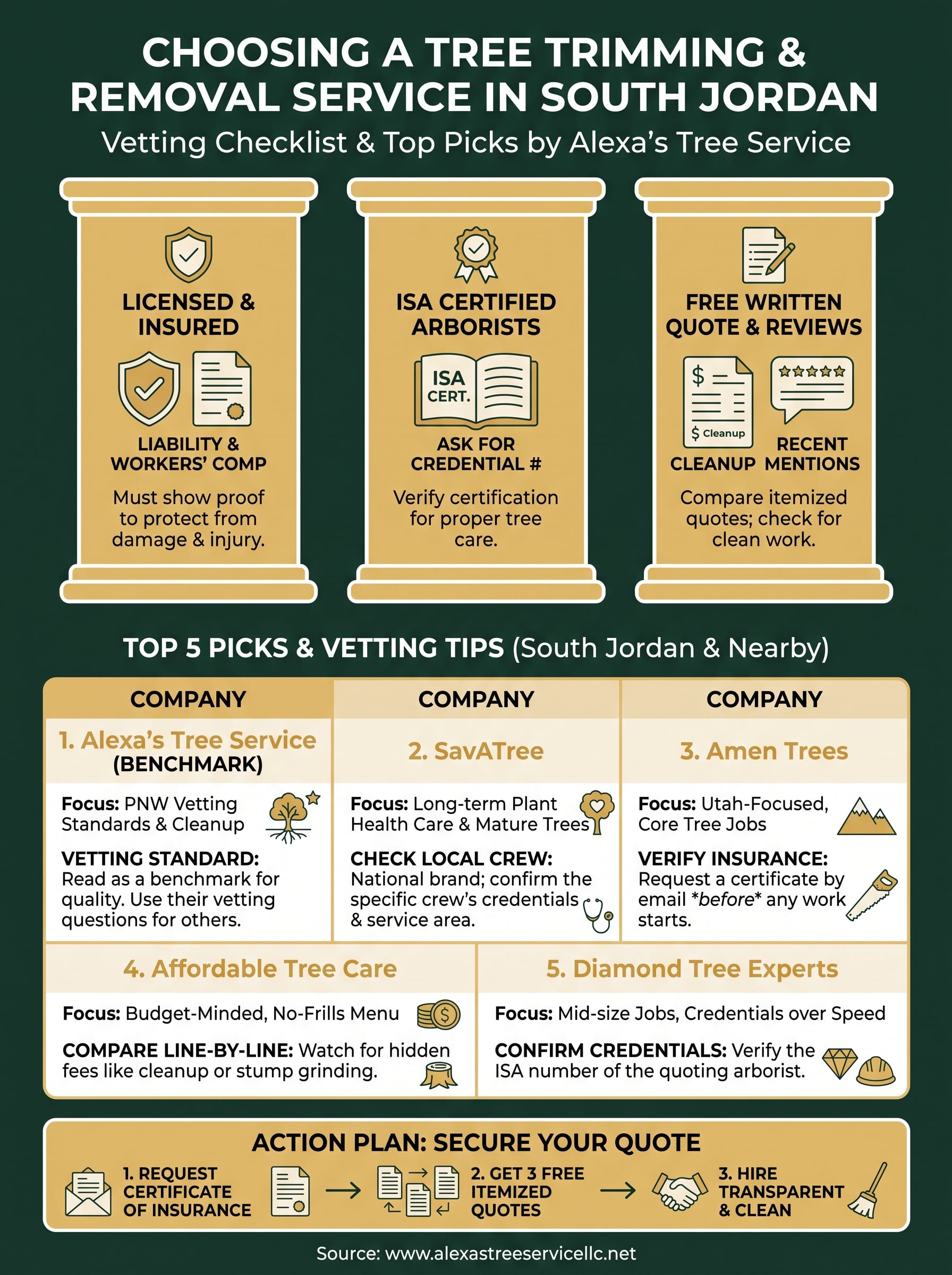 tree trimming and removal service infographic