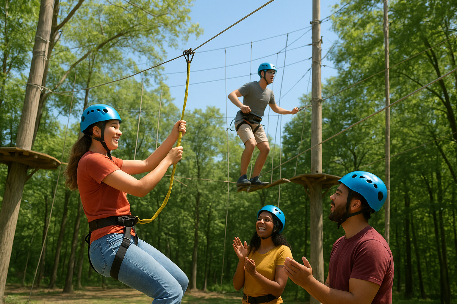 5. Adventure parks and ropes courses