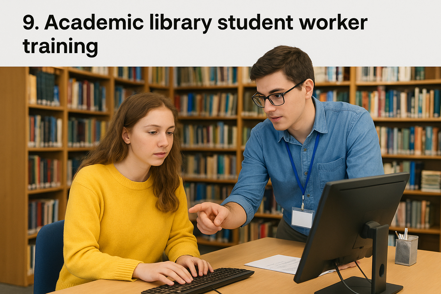 9. Academic library student worker training