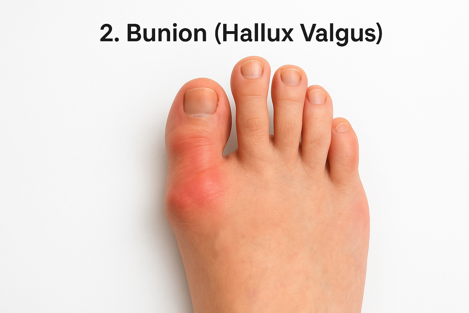2. Bunion (Hallux Valgus)