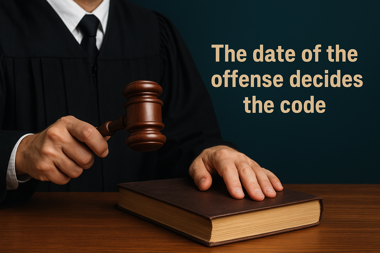 The date of the offense decides the code