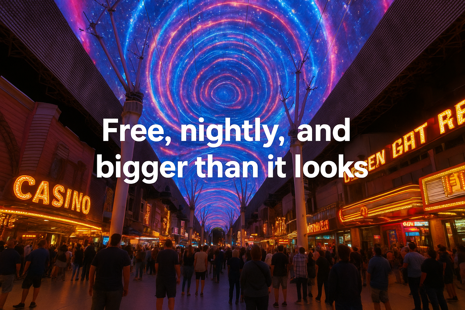 Free, nightly, and bigger than it looks