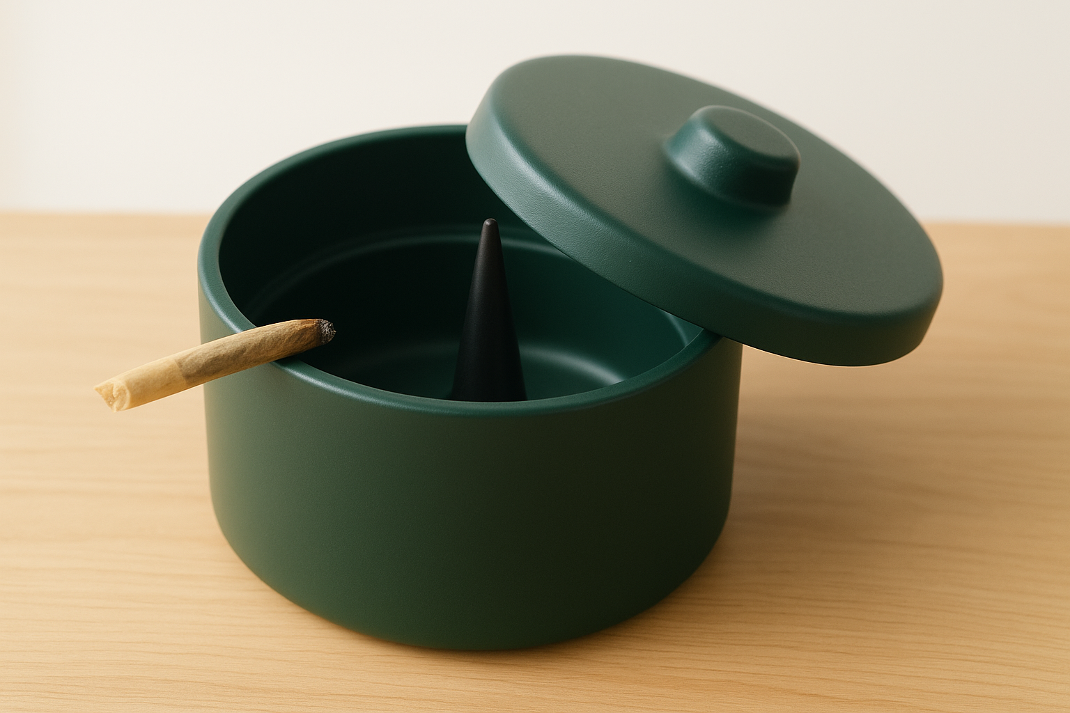 3. Heir covered ashtray with removable debowler