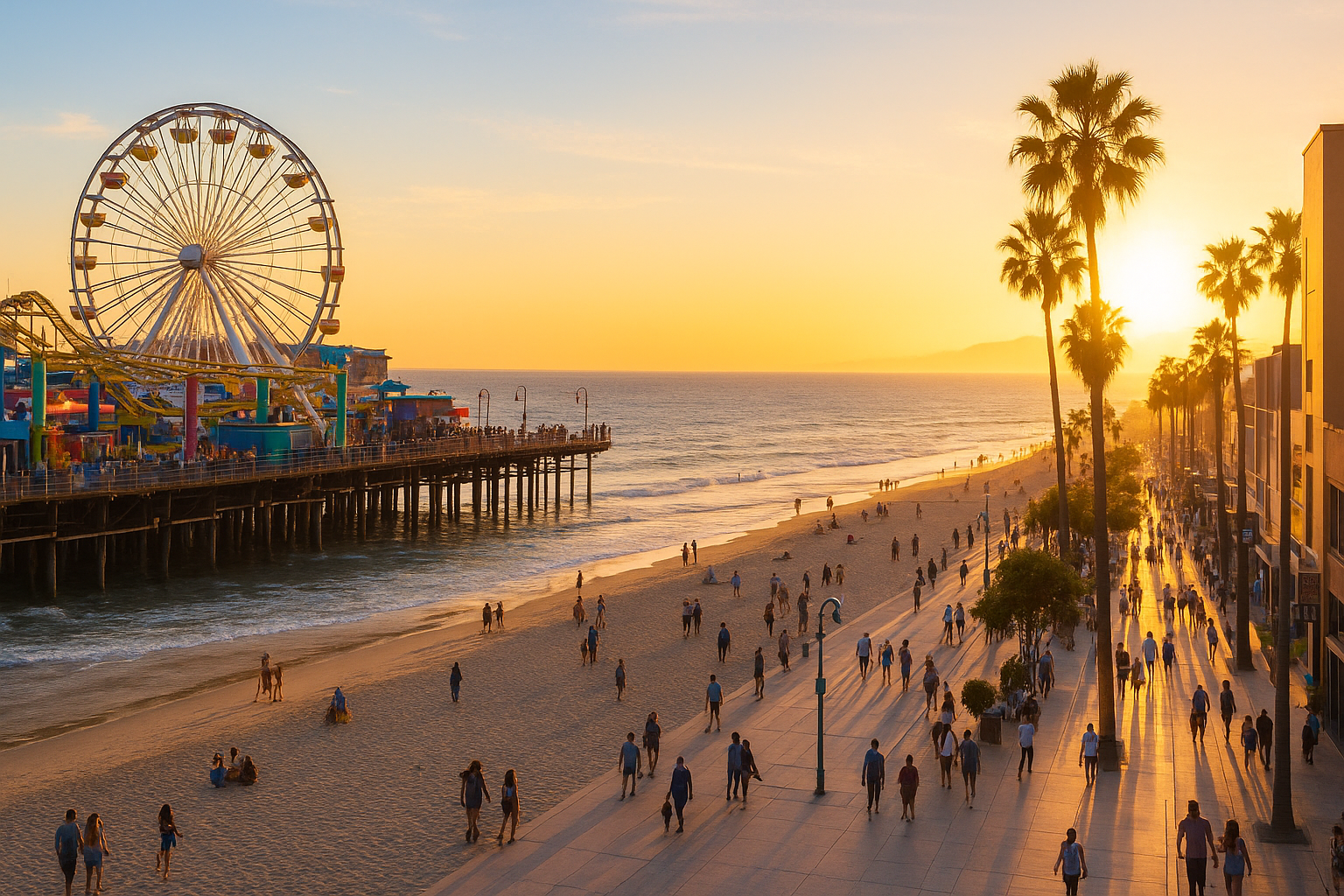 9. Santa Monica Pier and Third Street Promenade