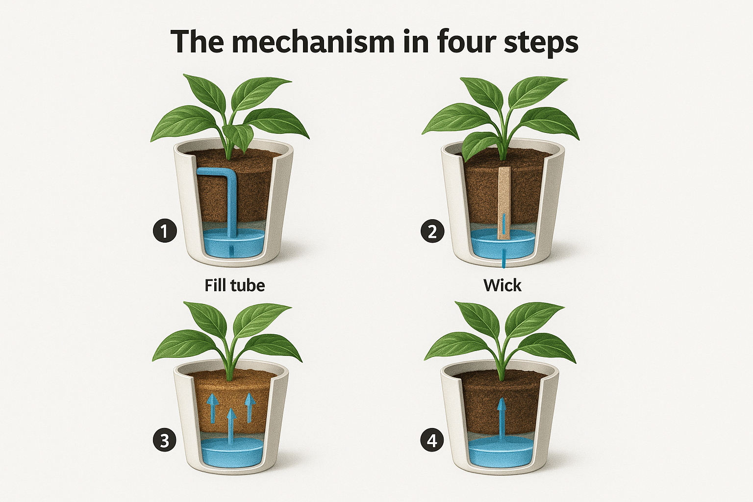 The mechanism in four steps