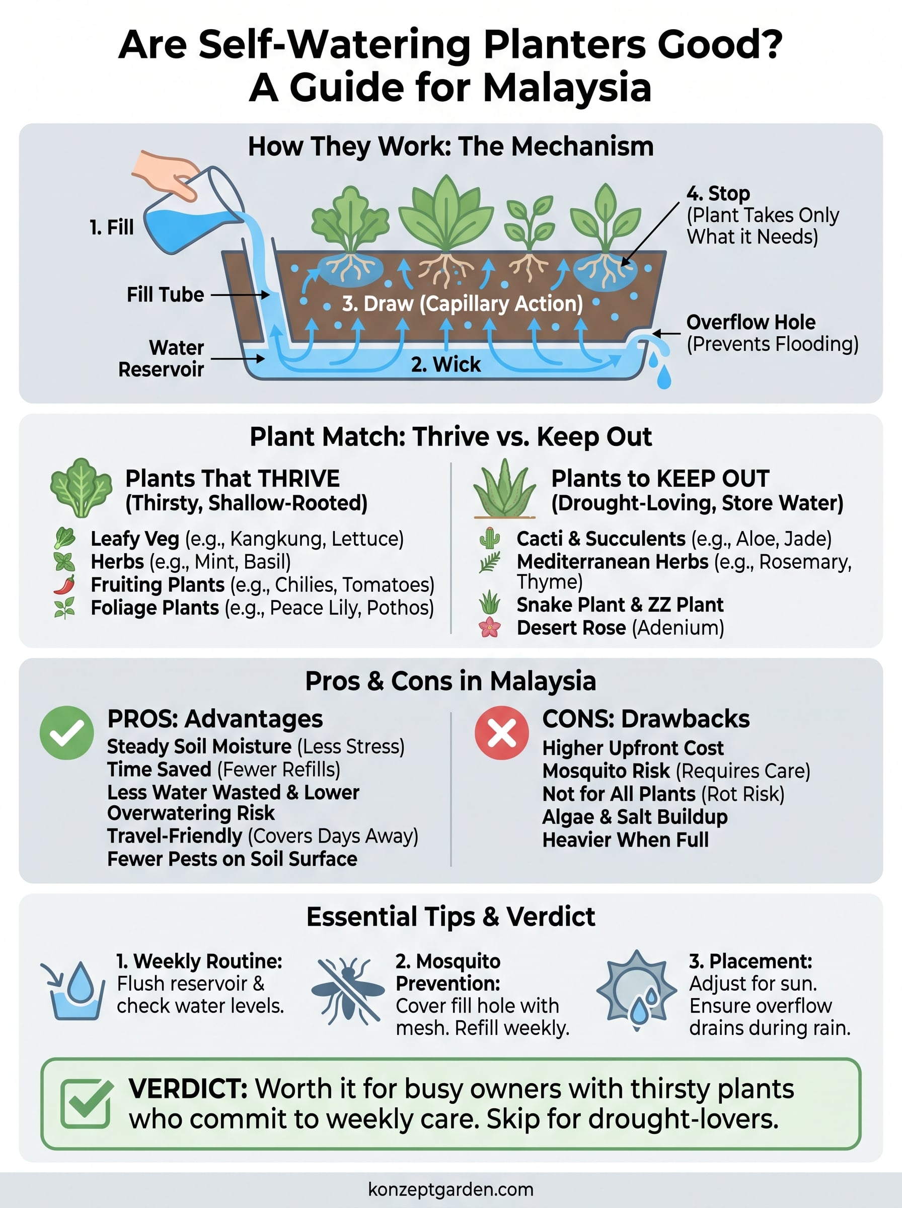 are self watering planters good infographic