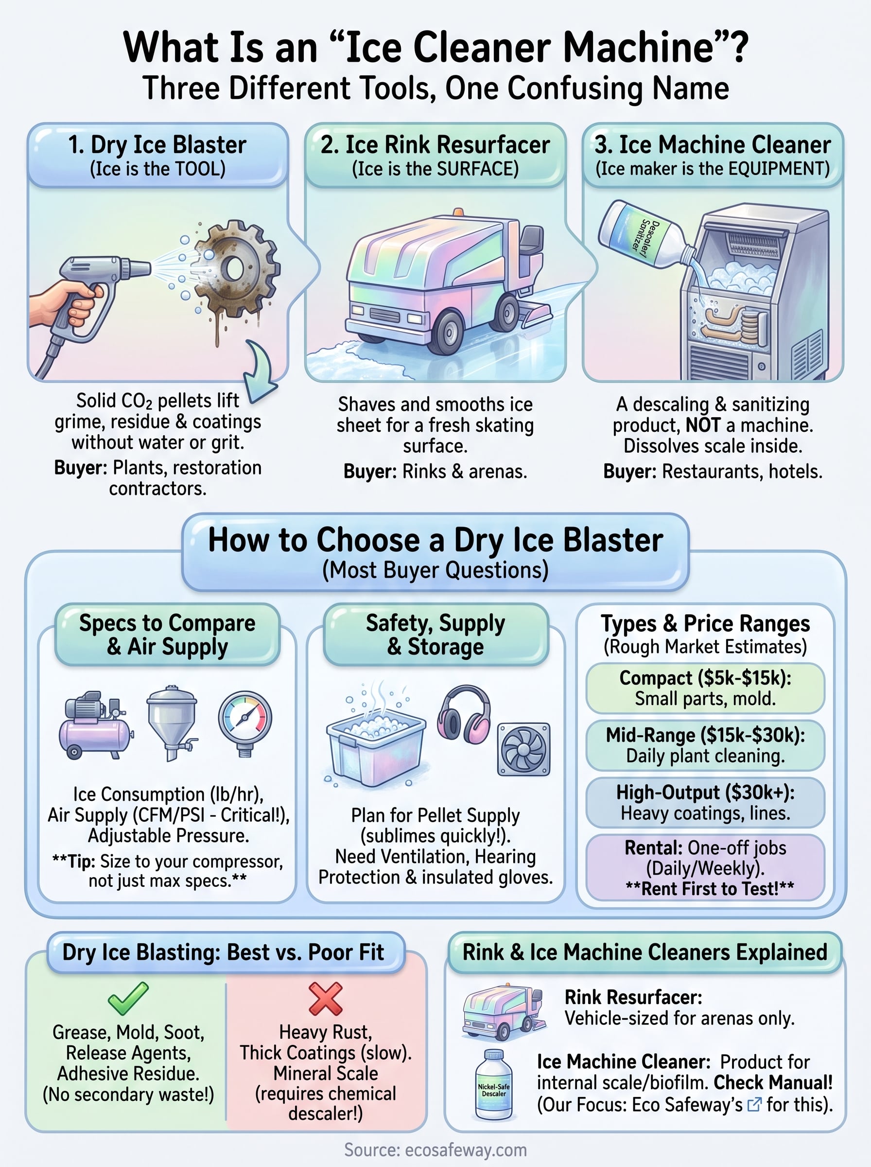 ice cleaner machine infographic