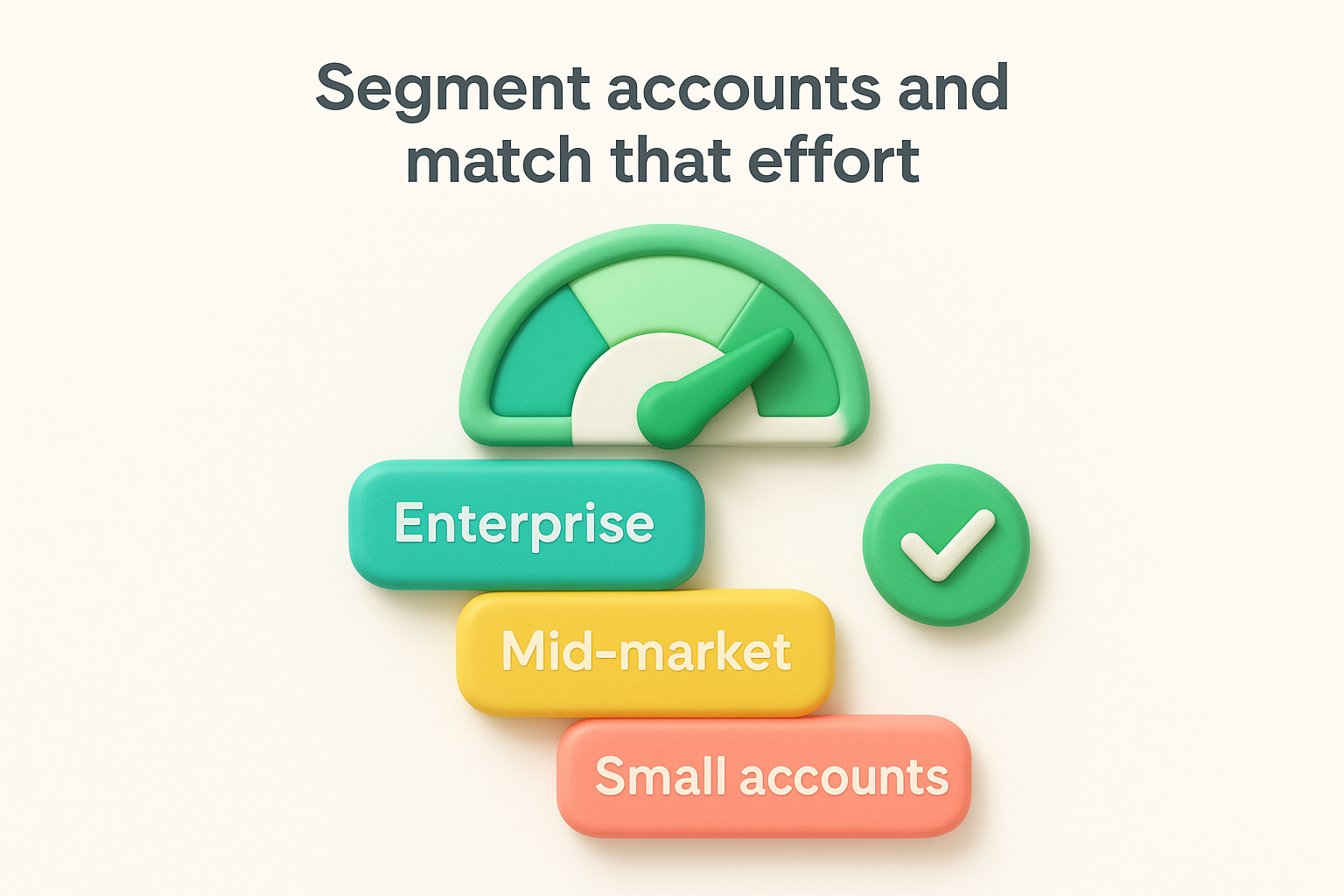 Segment accounts and match the effort