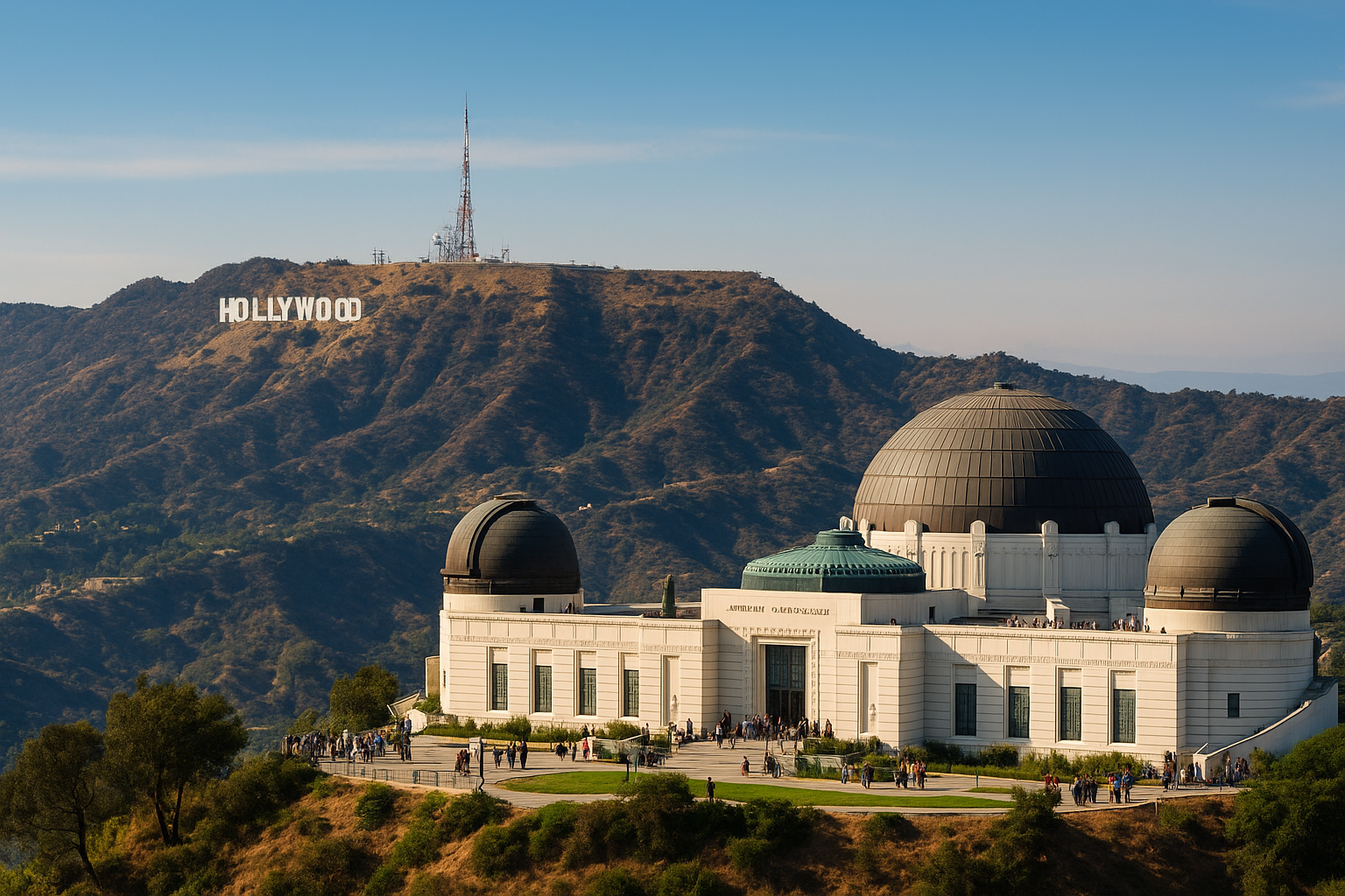 2. Griffith Observatory and the Hollywood Sign views