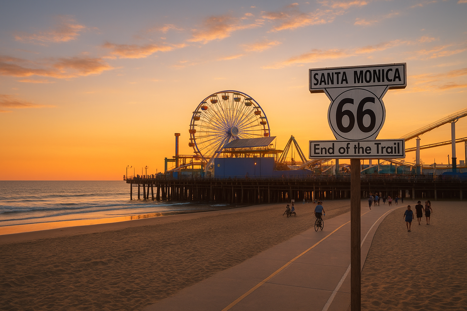 7. Santa Monica Pier and the beach