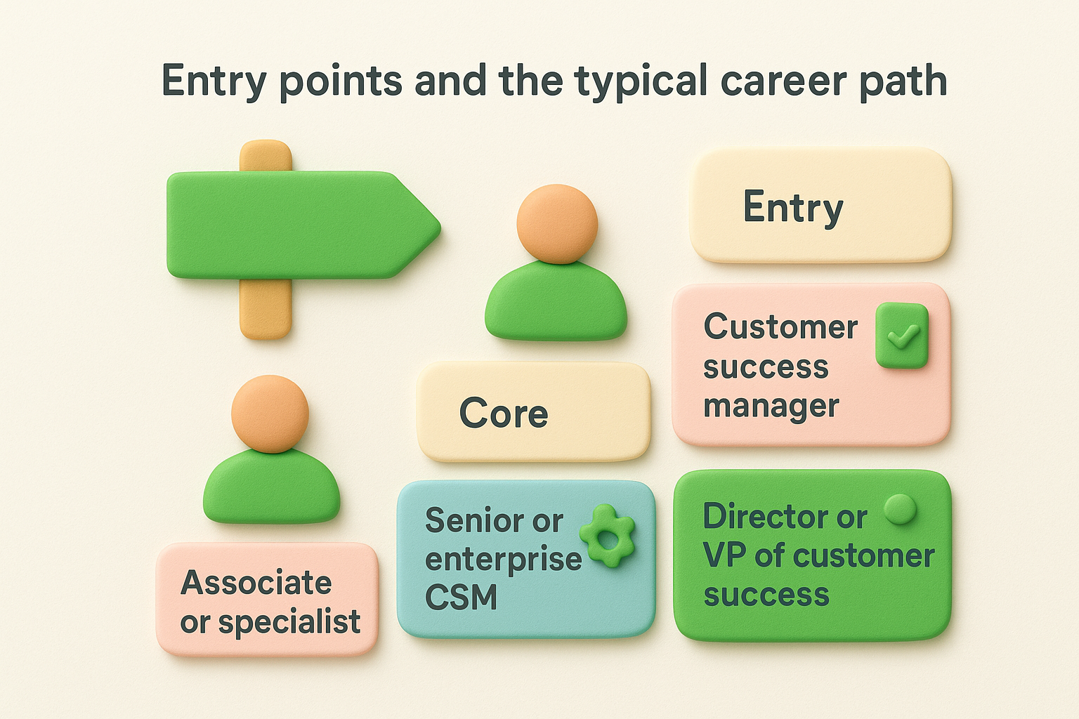 Entry points and the typical career path