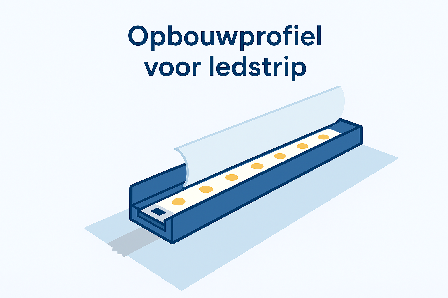 1. Opbouwprofiel voor ledstrip