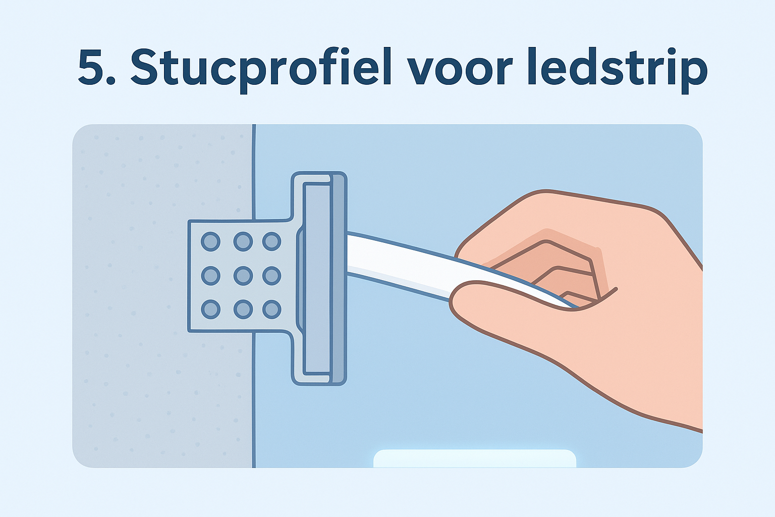 5. Stucprofiel voor ledstrip