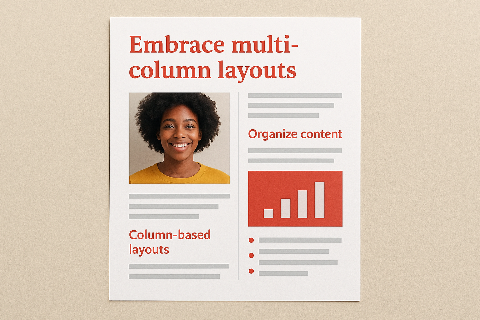 Embrace multi-column layouts