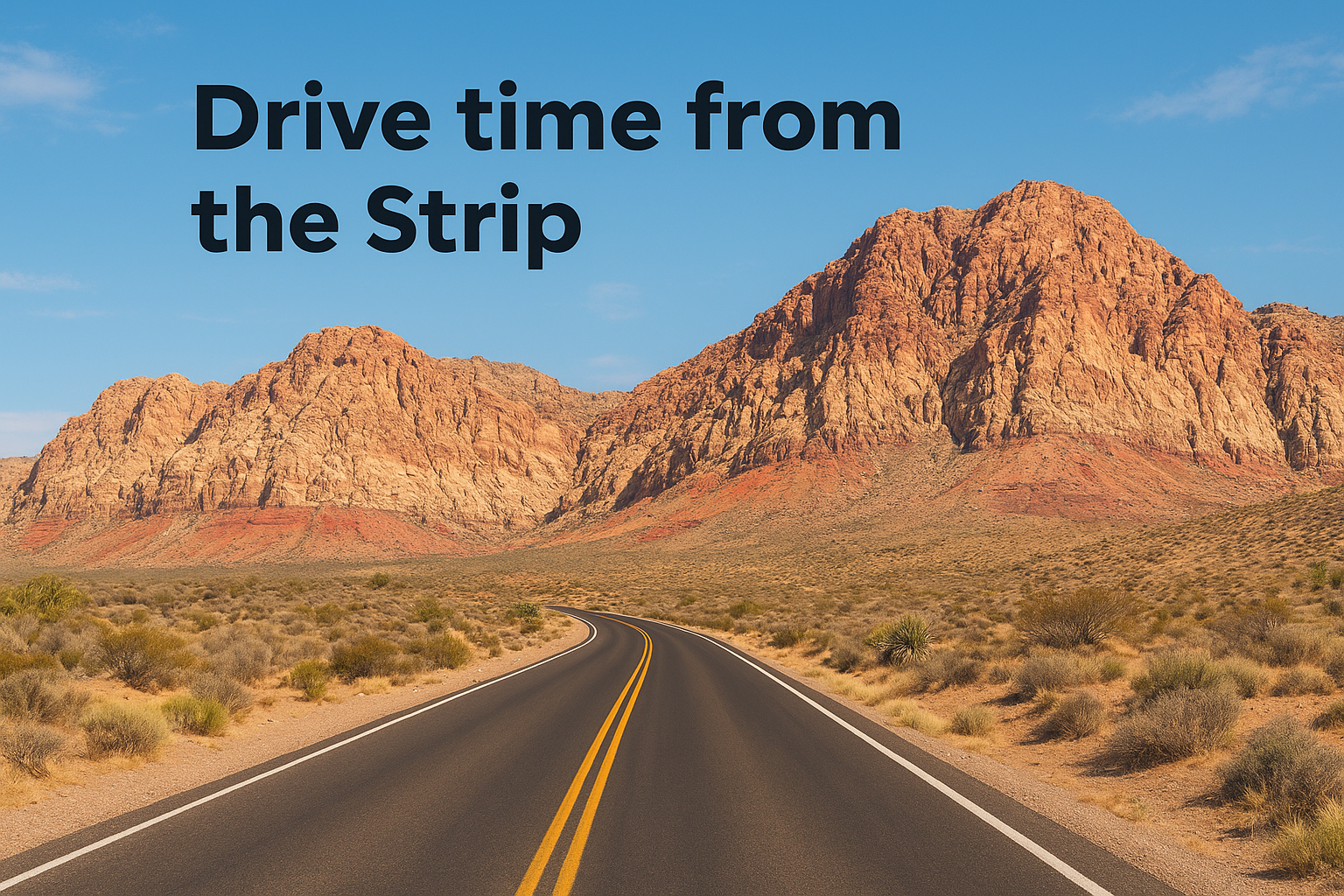 Drive time from the Strip
