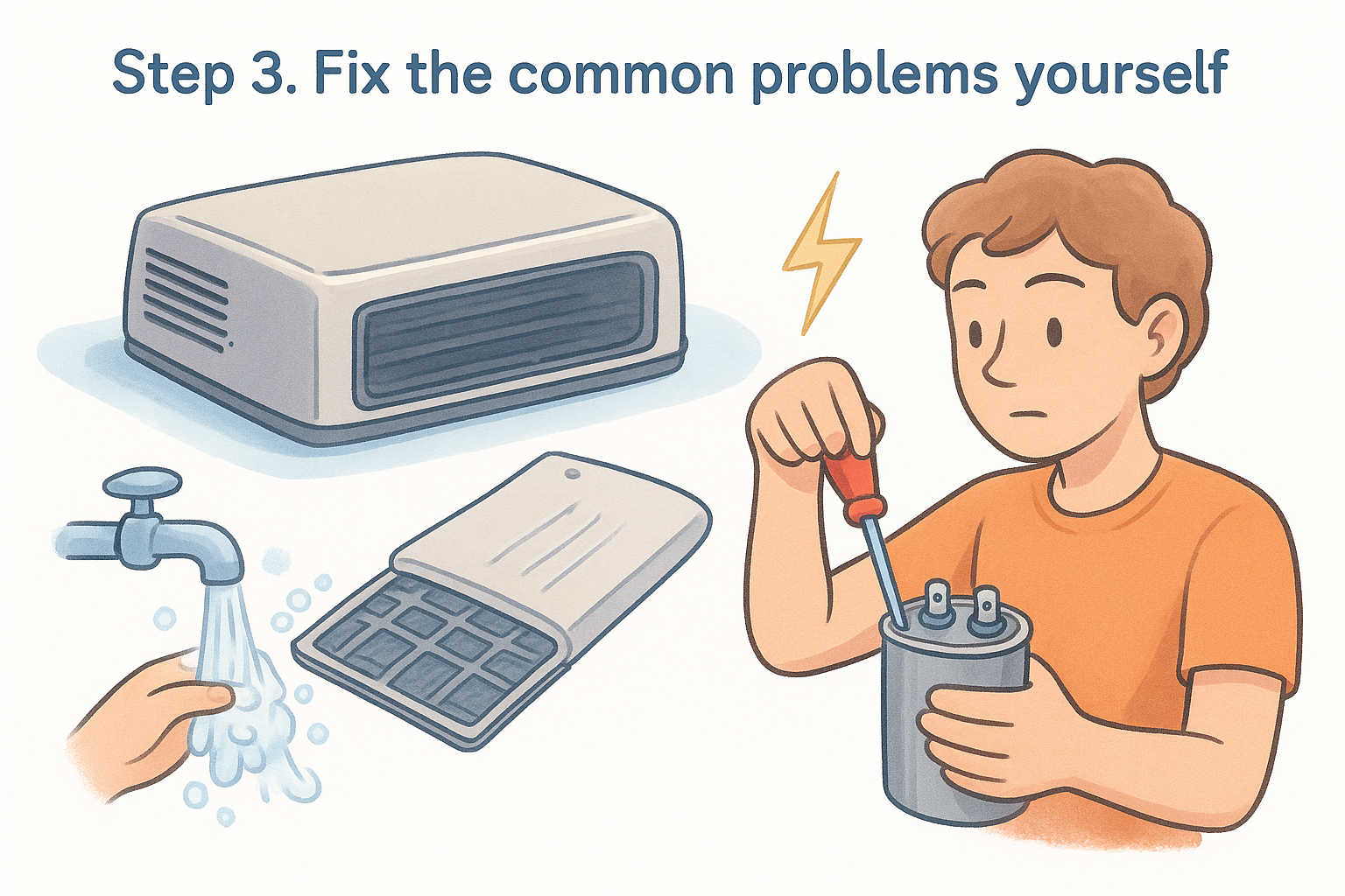 Step 3. Fix the common problems yourself