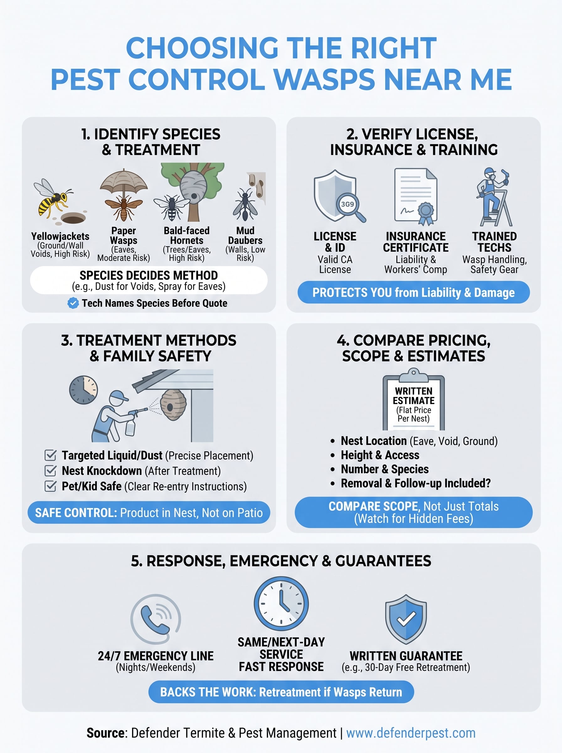 pest control wasps near me infographic