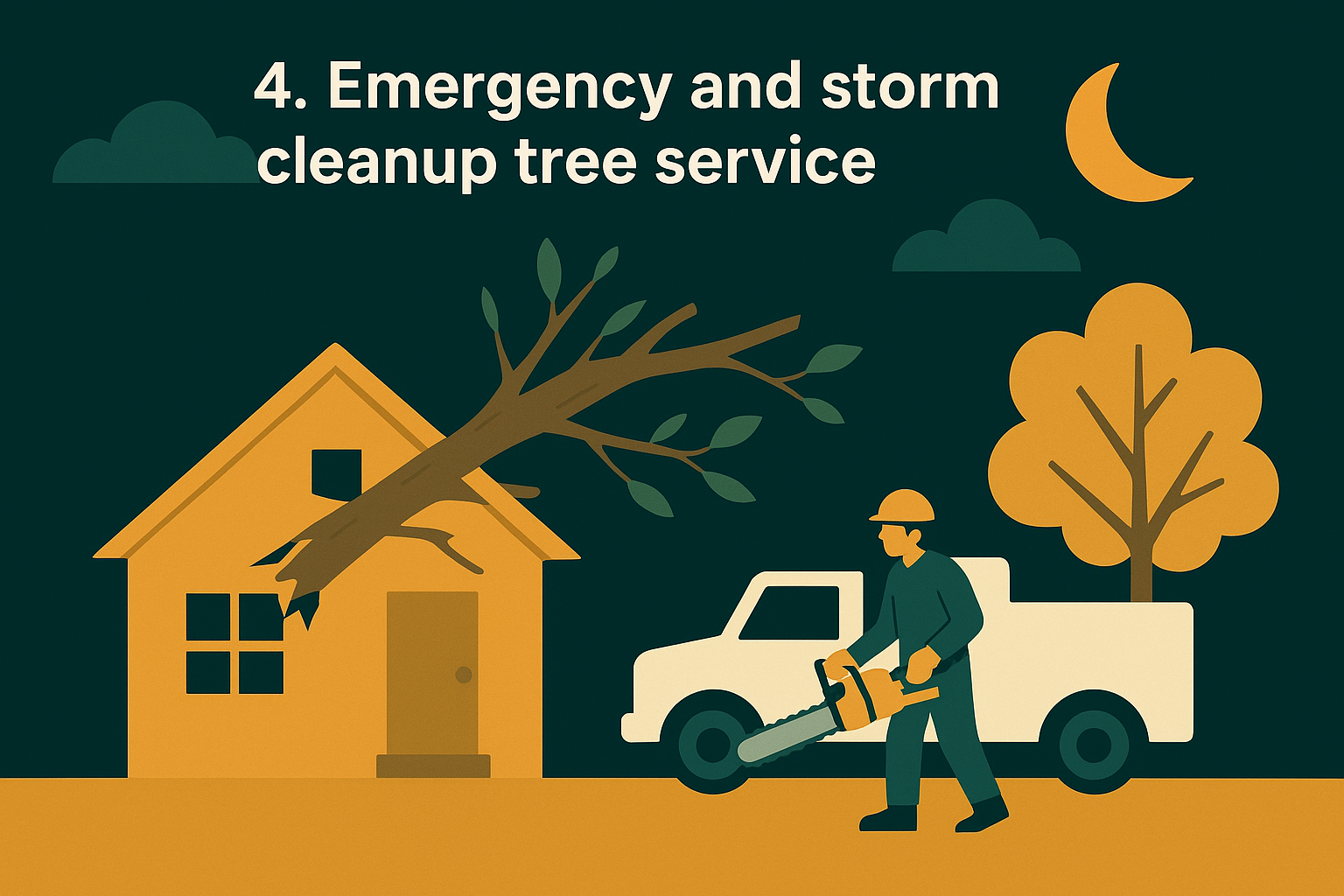 4. Emergency and storm cleanup tree service