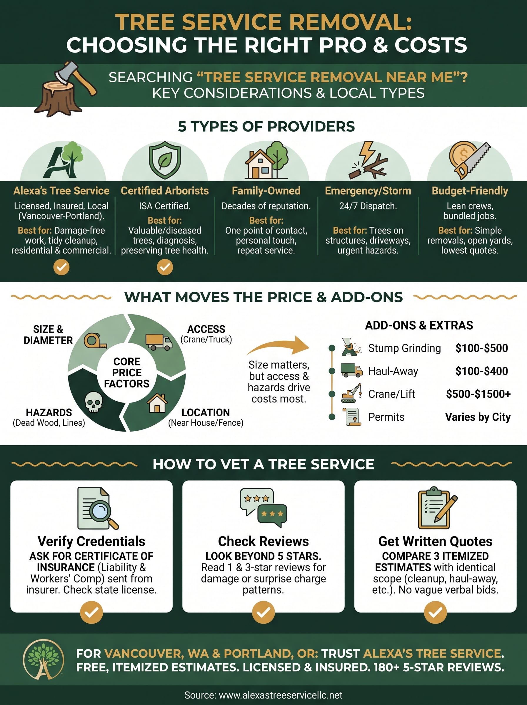tree service removal near me infographic