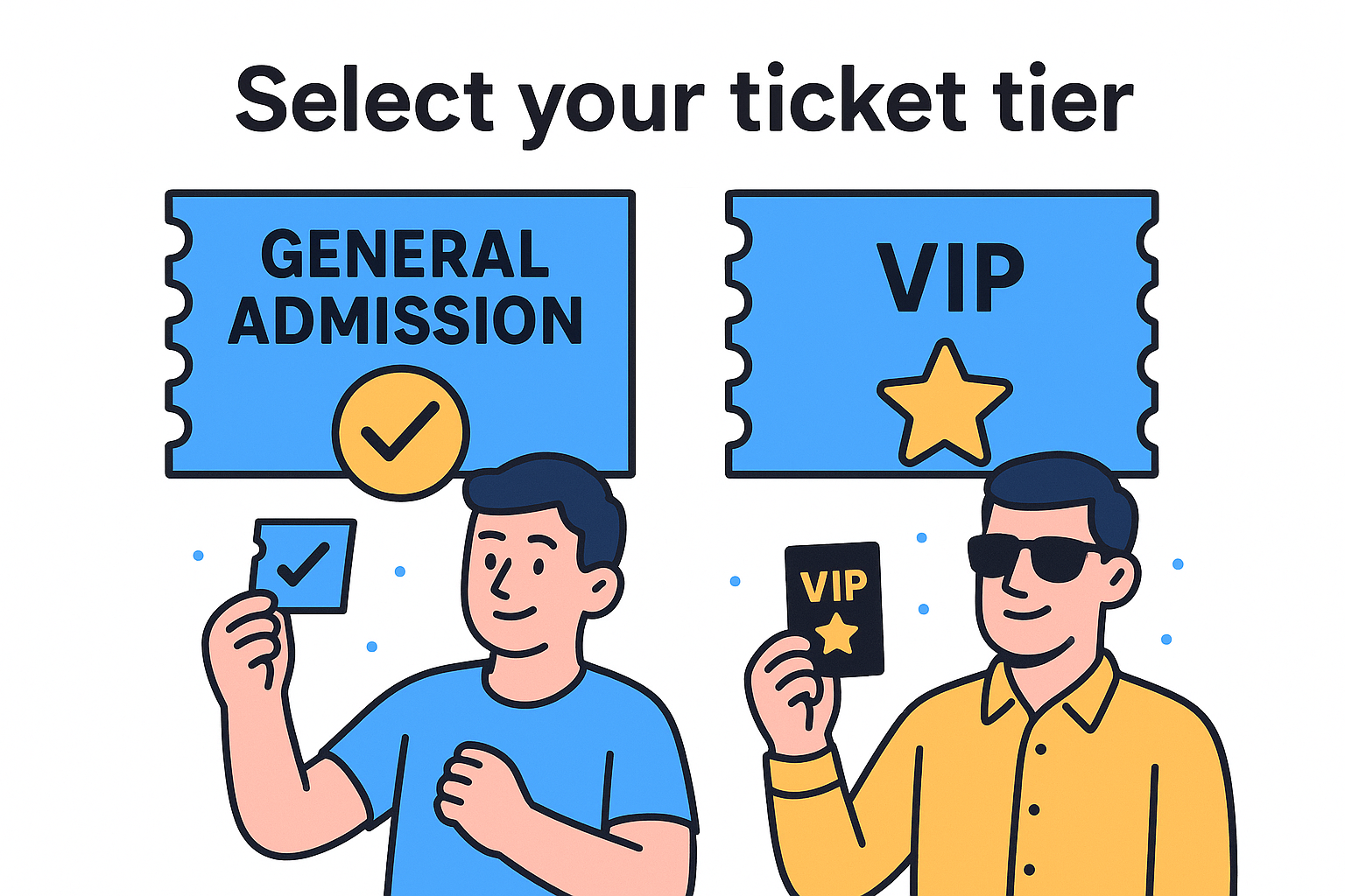 Select your ticket tier