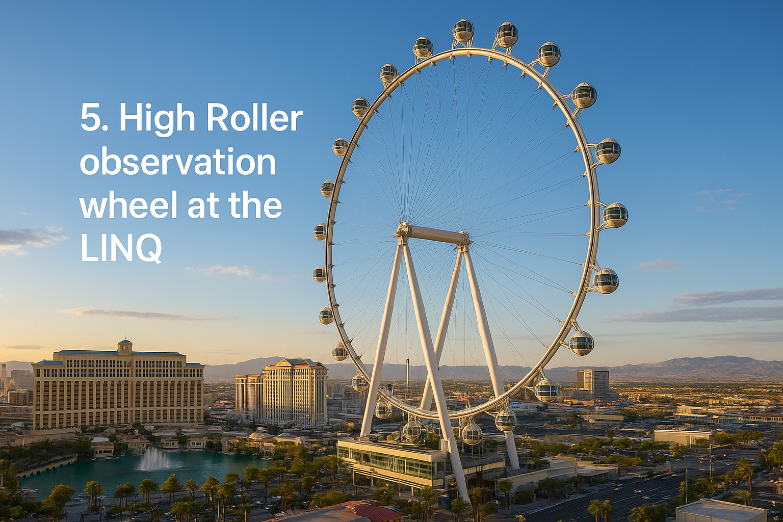 5. High Roller observation wheel at the LINQ